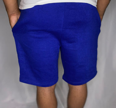 Trillest Royal Blue Cotton Fleece Shorts