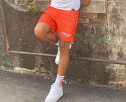 Trillest Orange Mesh Running Shorts