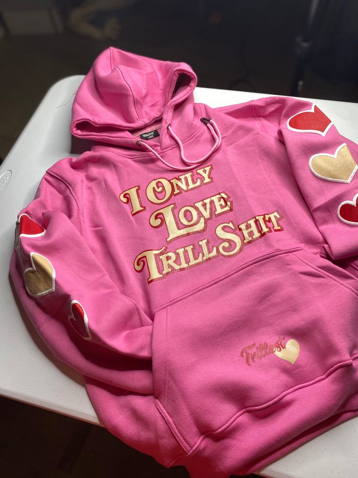 Trillest Love Hoodie - Pink w/ Red/Cream