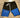 Stay Trill Black/Royal 2 Tone Shorts