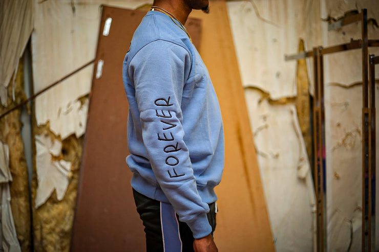 Against The Grain Crewneck - UNC Blue/Black