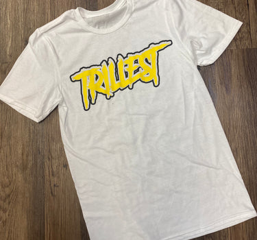 Signature Logo Outlined Tee - White/Yellow
