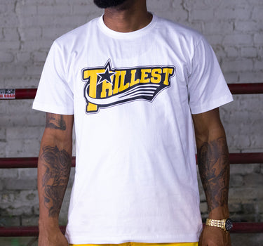 White/Yellow Gold Star Trillest T-Shirt