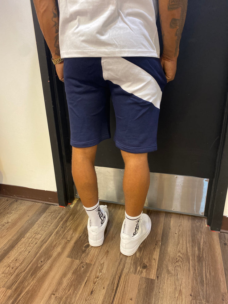 Navy Blue/White TC Stripe Shorts