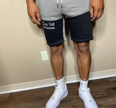 Stay Trill Black/Gray 2 Tone Shorts