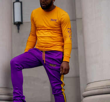 Trillest Gold\Purple Unisex Long Sleeve Tee