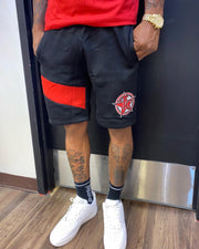 Black/Red TC Stripe Shorts