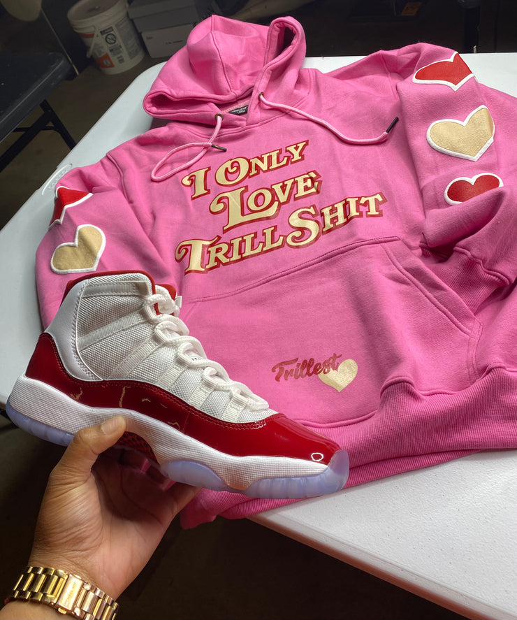 Trillest Love Hoodie - Pink w/ Red/Cream