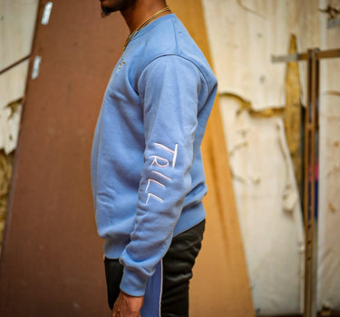 Against The Grain Crewneck - UNC Blue/Black