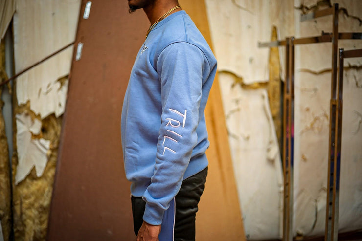 Against The Grain Crewneck - UNC Blue/Black