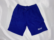 Trillest Royal Blue Cotton Fleece Shorts