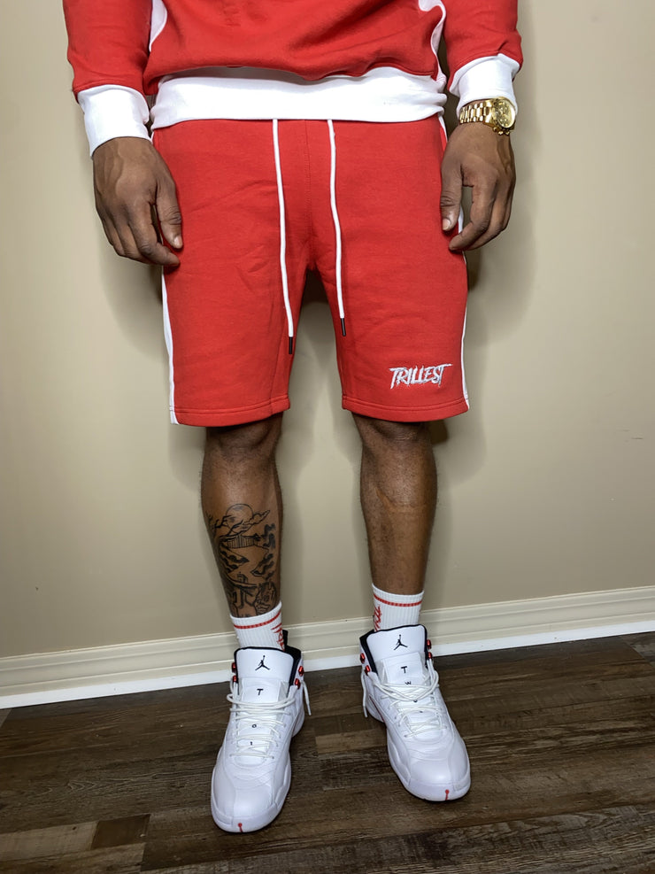 Trillest Red/White Unisex Shorts