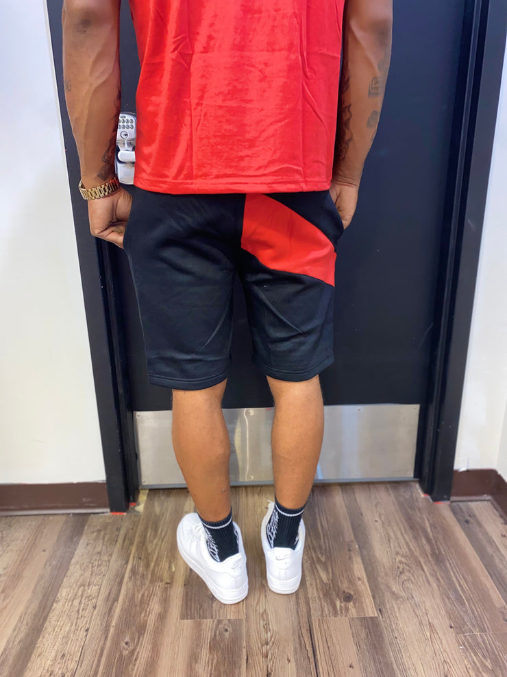 Black/Red TC Stripe Shorts