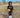 Black Big Kids Zip Up Hoodie Set