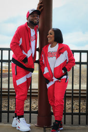 Trillest Red/White Windbreaker Pants