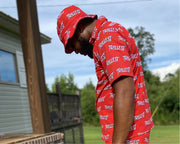 Trillest Red/White All Over Print Button Down