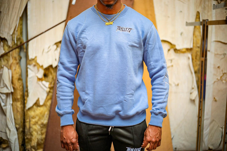 Against The Grain Crewneck - UNC Blue/Black