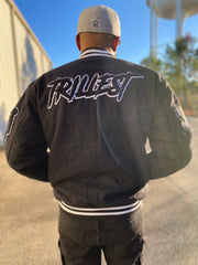 Trillest Black/White Varsity Jacket