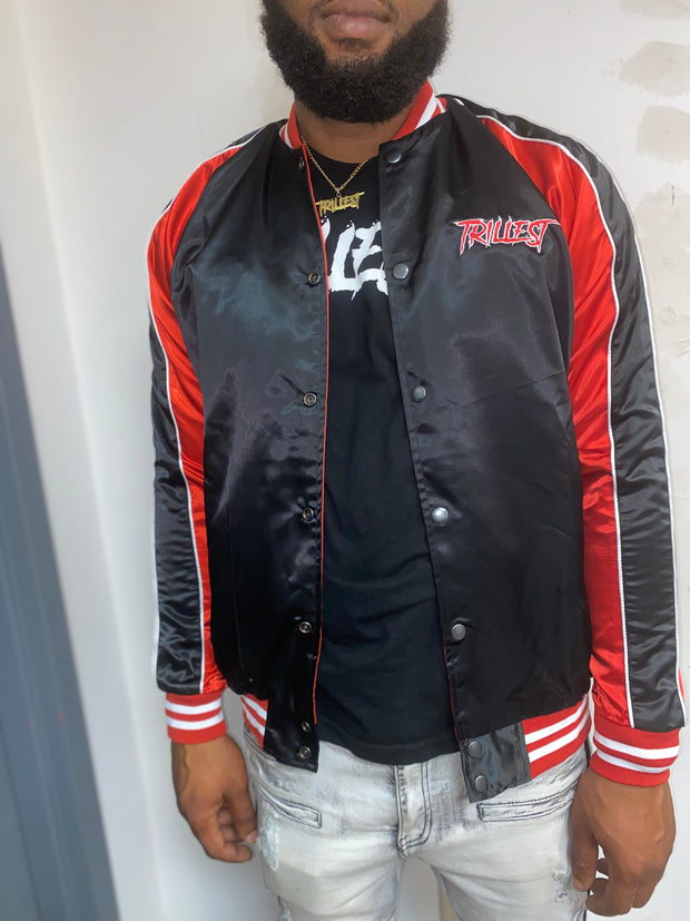 Trillest Reversible Bomber Jacket - Red/Black/White