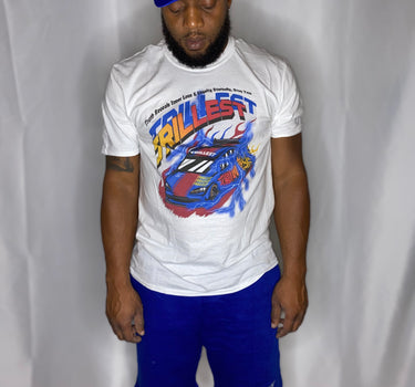 Trillest Royal Blue Cotton Fleece Shorts