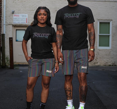 Black Rainbow Reflective Trillest Tee