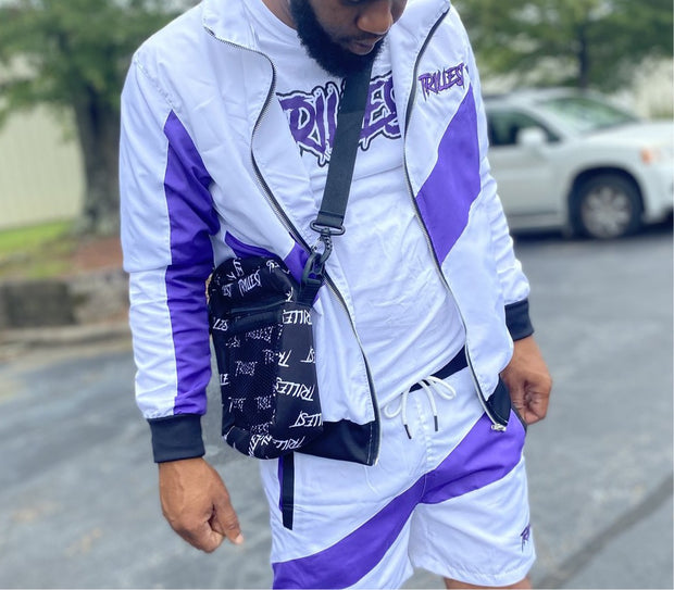 Trillest Purple/White/Black Windbreaker Jacket