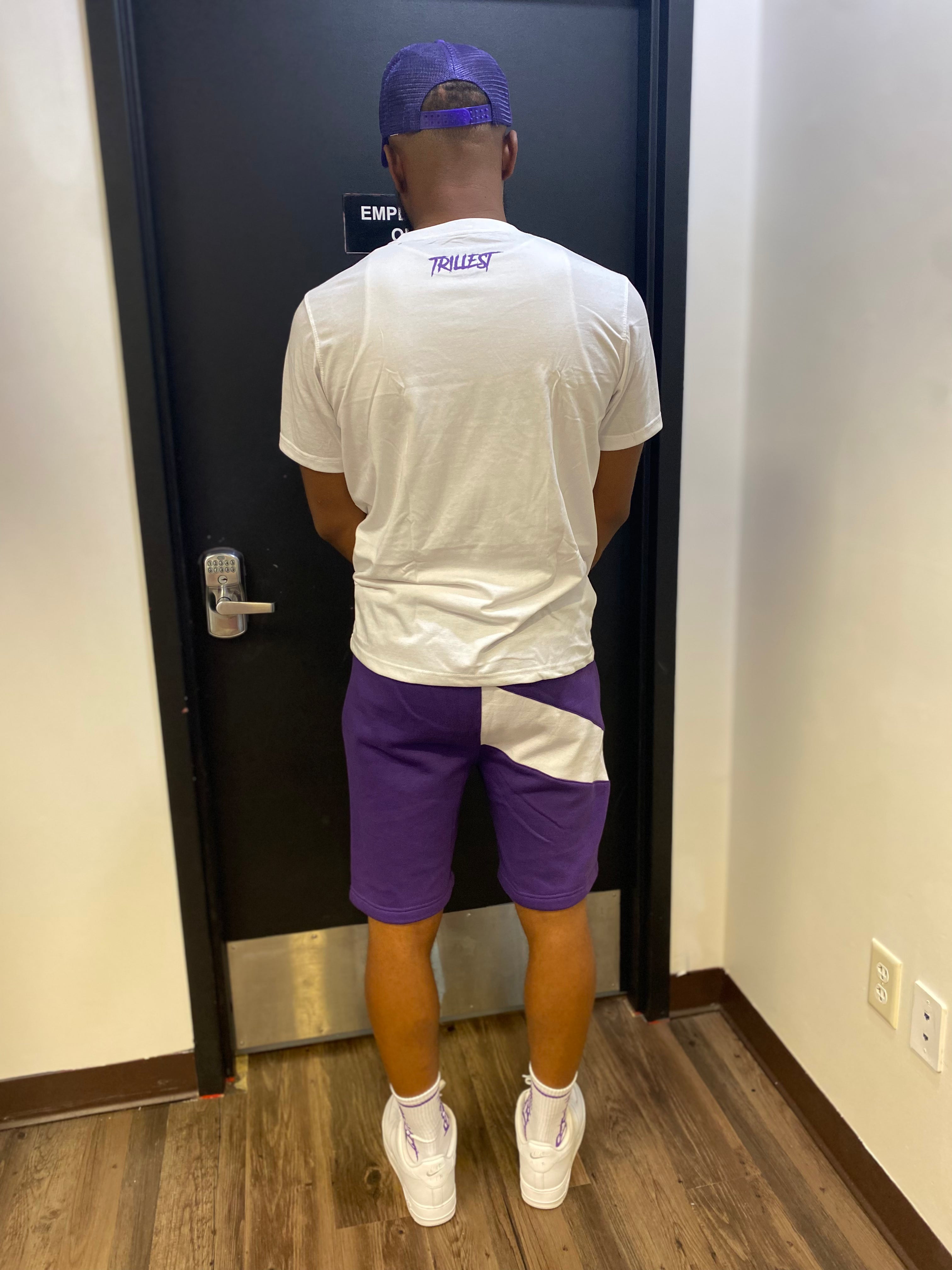 White/Purple TC Logo Tee