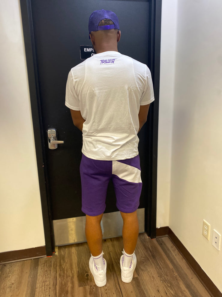 White/Purple TC Logo Tee