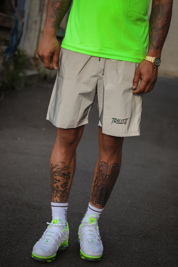 Reflective Trillest Shorts - Gray