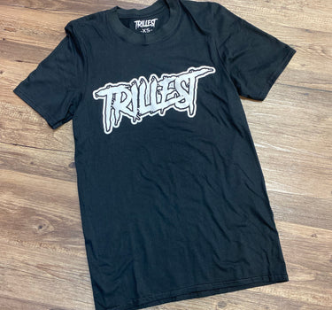 Signature Logo Outlined Tee - Black
