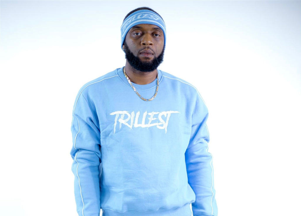 Trillest Headband - Sky/White