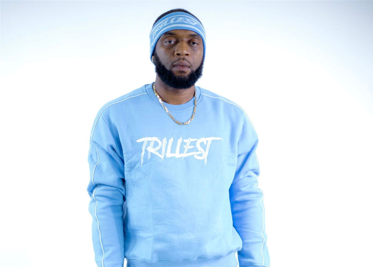 Trillest Headband - Sky/White