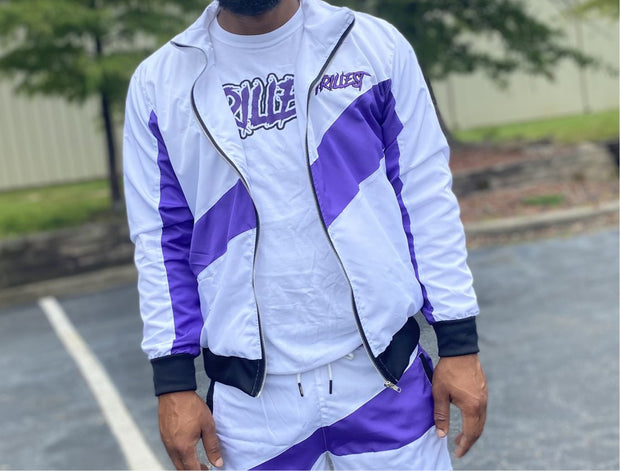 Trillest Purple/White/Black Windbreaker Jacket