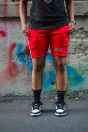 Red/Black Trillest Track Shorts