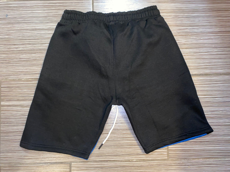 Stay Trill Black/Royal 2 Tone Shorts