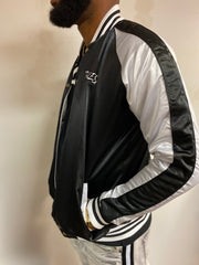 Trillest Reversible Bomber Jacket - Black/White