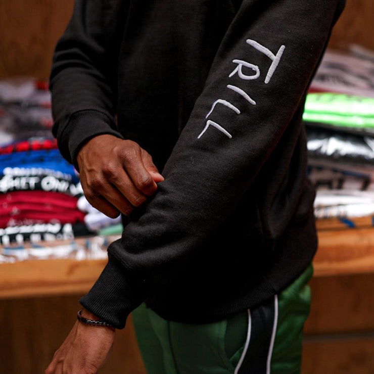 Against The Grain Crewneck - Black/Green