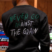Against The Grain Crewneck - Black/Green