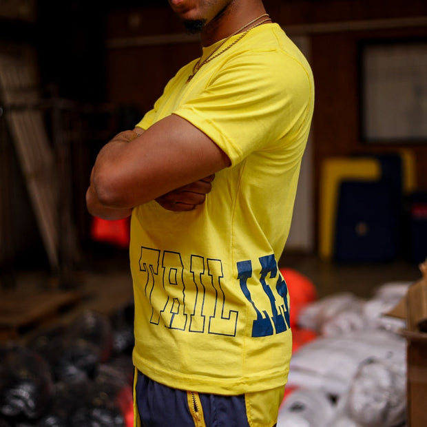 Trillest Big Side Logo Tee - Yellow\Navy