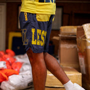 Trillest Big Logo Shorts - Navy\Yellow
